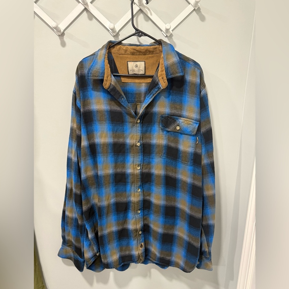 Mens legendary whitetails flannel shirt size 2x tall